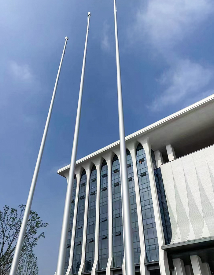 Tiang bendera penghargaan listrik horizontal paduan aluminium Tiang bendera penghargaan listrik horizontal paduan aluminium